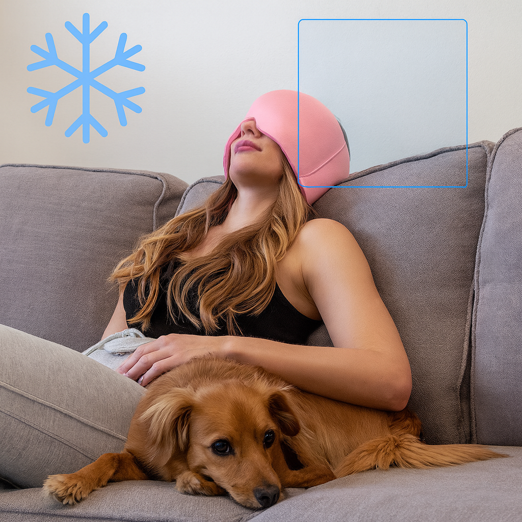 Gorro gel para migraña, dolor de cabeza